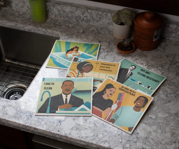 black celebrities Eco-Friendly Reusable Dish Towels 5-pack