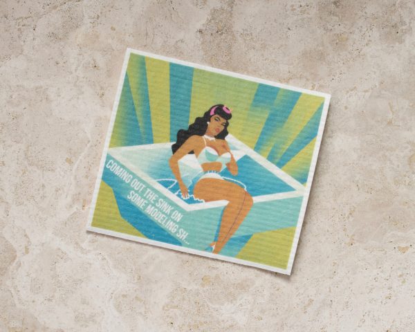 lil kim dishcloth coming out the sking on some modeling