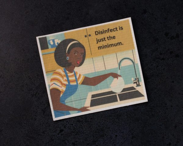 lauryn him dishcloth disinfect is just the minimum